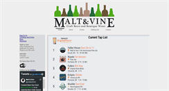 Desktop Screenshot of maltandvine.com